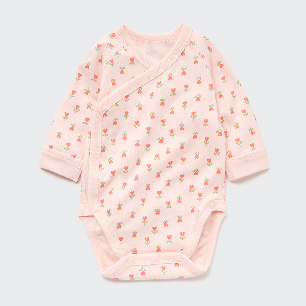 

Комбинезон Uniqlo цельный с длинными рукавами, розовый