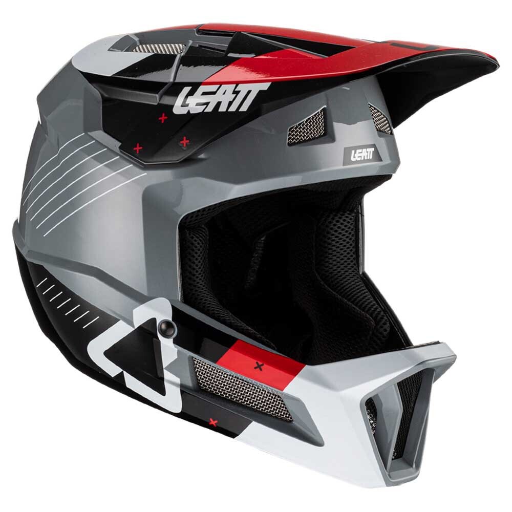 

Велосипедный шлем Leatt Gravity 2.0 downhill, серый