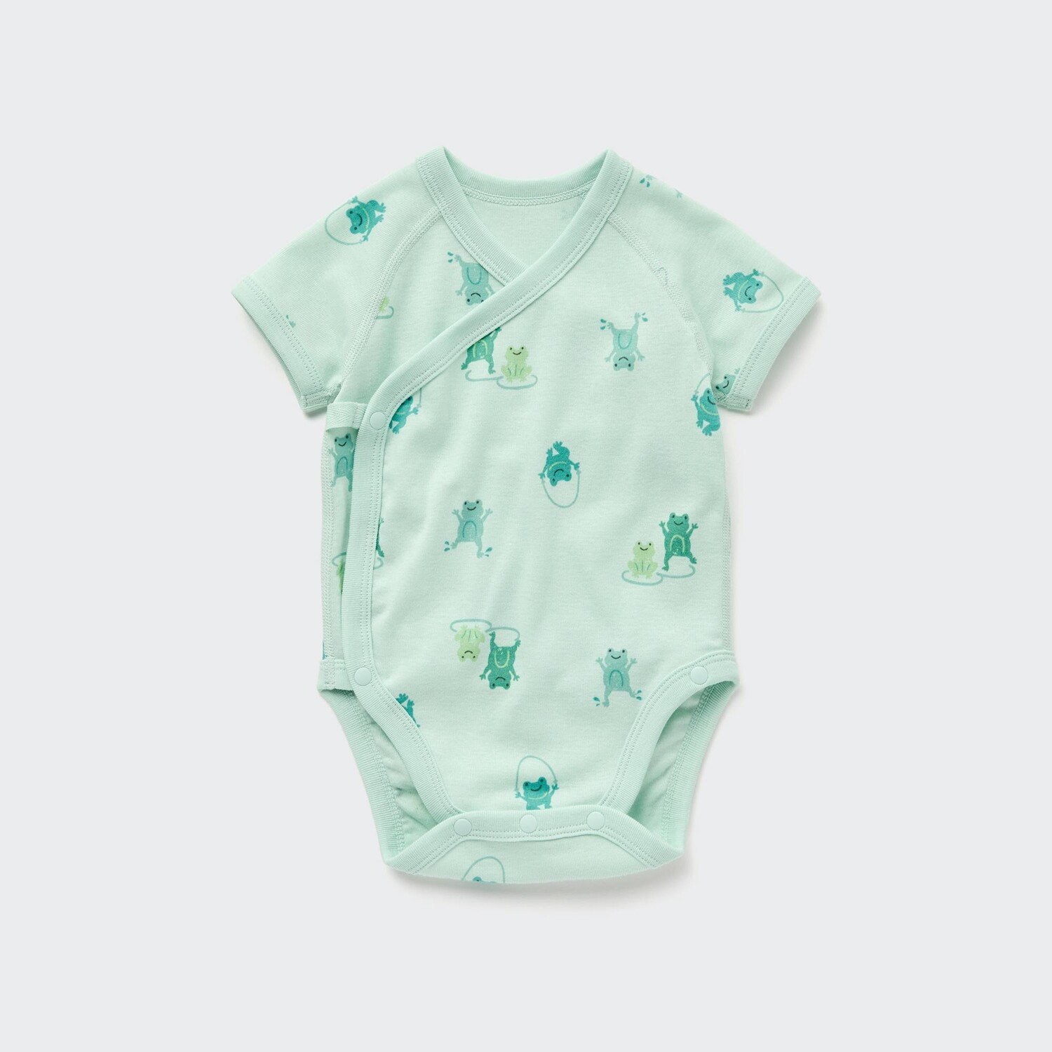 

Боди UNIQLO Joy of Print с короткими рукавами, зеленый