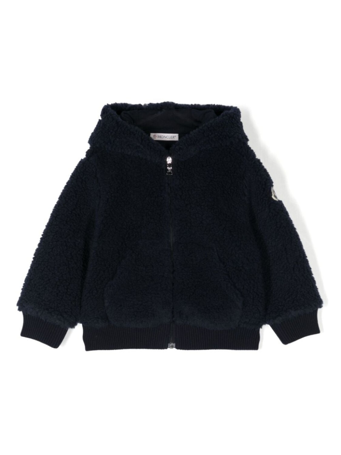 

Moncler Enfant толстовка с капюшоном из шерпы, синий