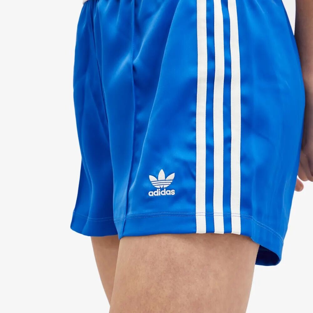 

Adidas Атласные шорты с 3 полосками, синий