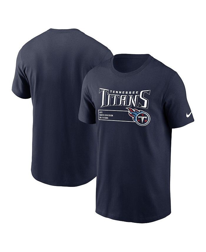 

Мужская темно-синяя футболка Tennessee Titans Division Essential Nike, синий