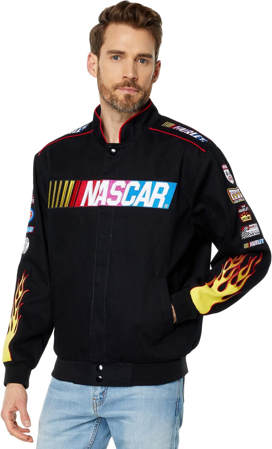 

Куртка Nascar Pit Crew Twill Jacket Hurley, черный