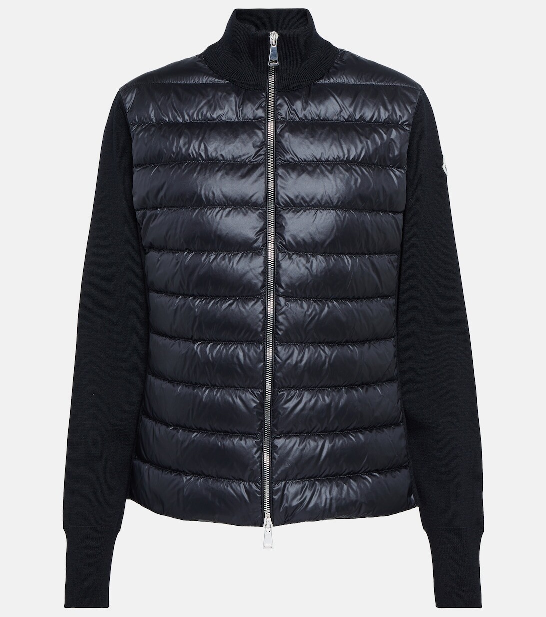 

Куртка из шерсти со вставками из пуха MONCLER, черный