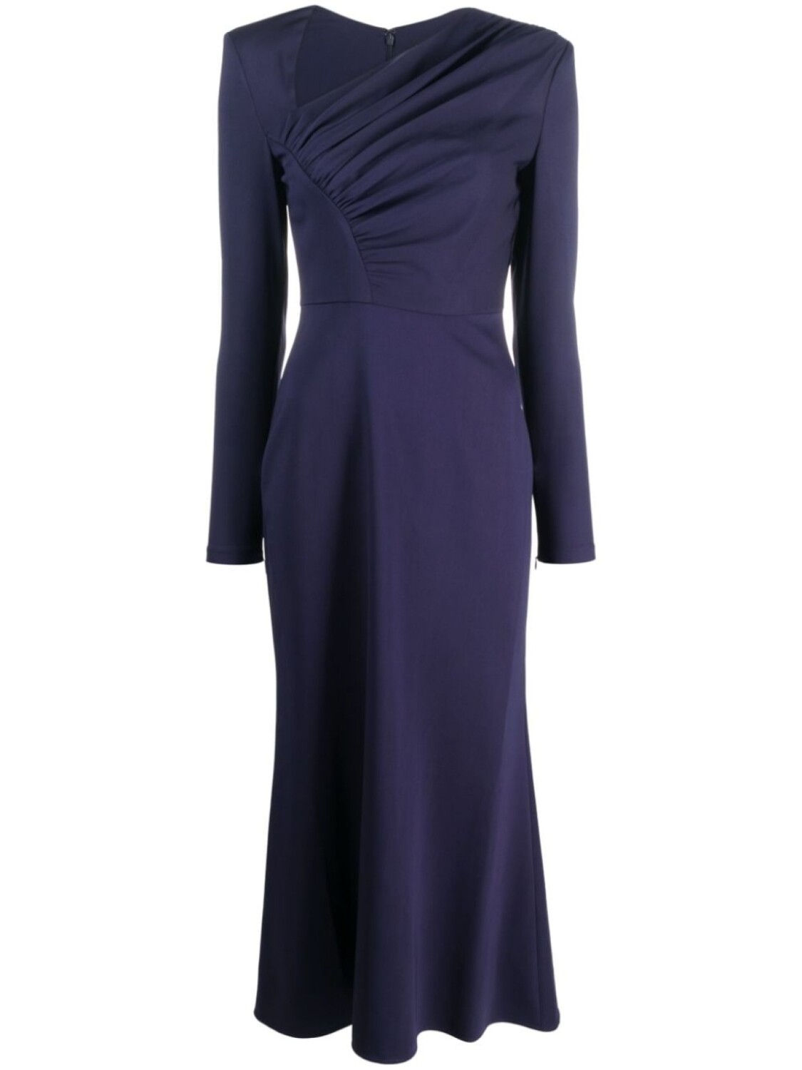 

Платье миди с длинными рукавами Roland Mouret, синий