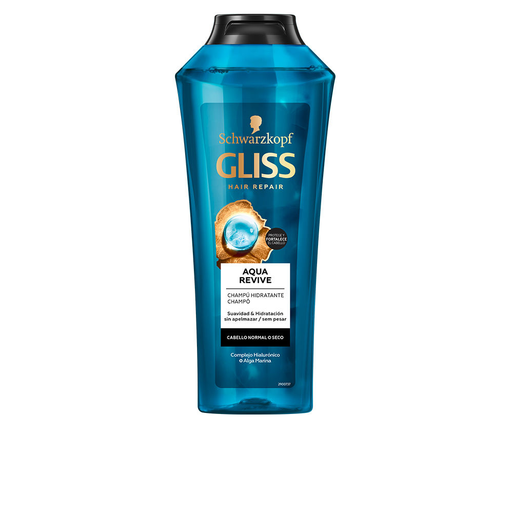 Увлажняющий шампунь Gliss Aqua Revive Champú Hidratante Schwarzkopf Mass Market, 370 мл