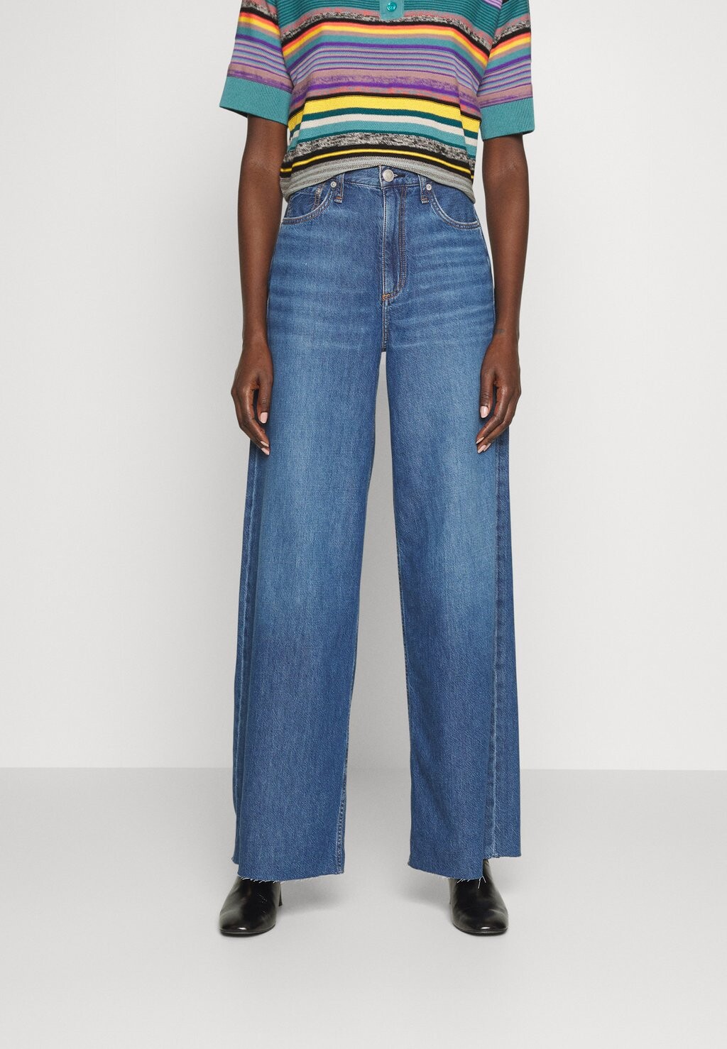 

Джинсы свободного кроя rag & bone, синий