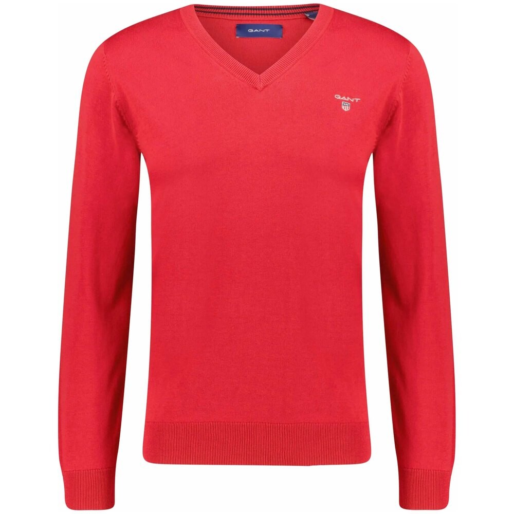 

Свитер Gant Classic V Neck, фиолетовый