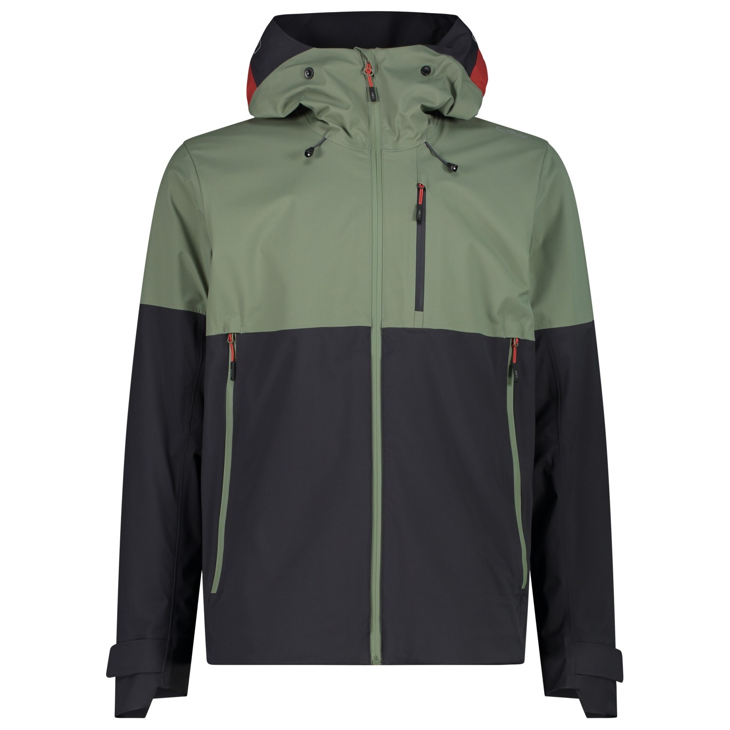 

Дождевик Cmp Jacket Fix Hood 3 Layer, цвет Antracite/Salvia