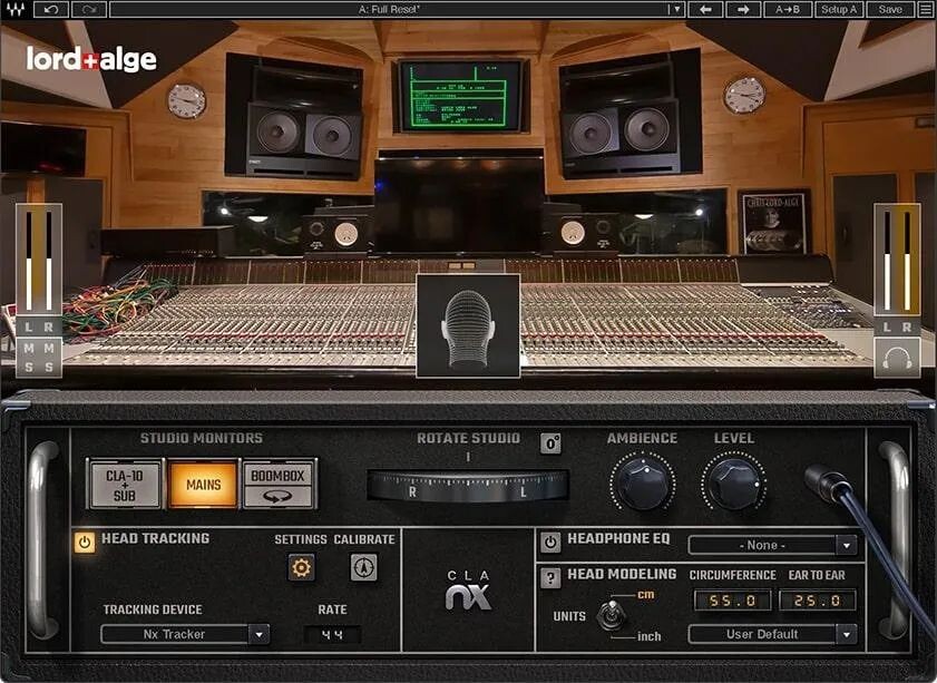 

Плагин Waves Nx CLA Virtual Mix Room