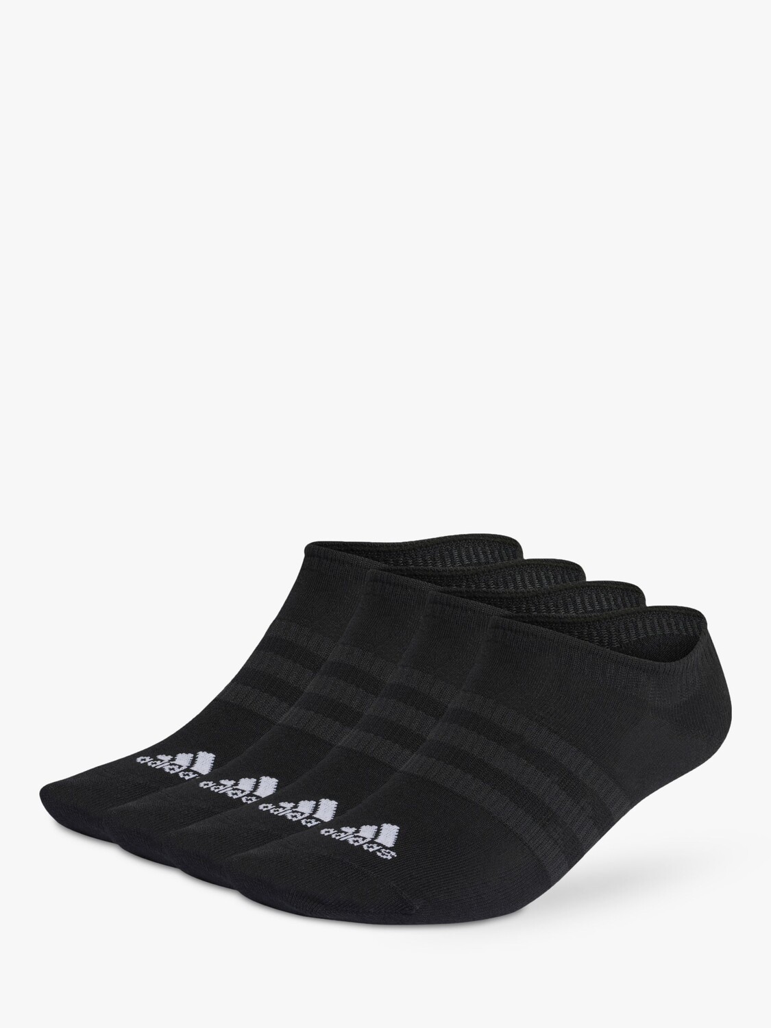 

Тонкие и легкие носки-неявки adidas, черно-белый, Черный