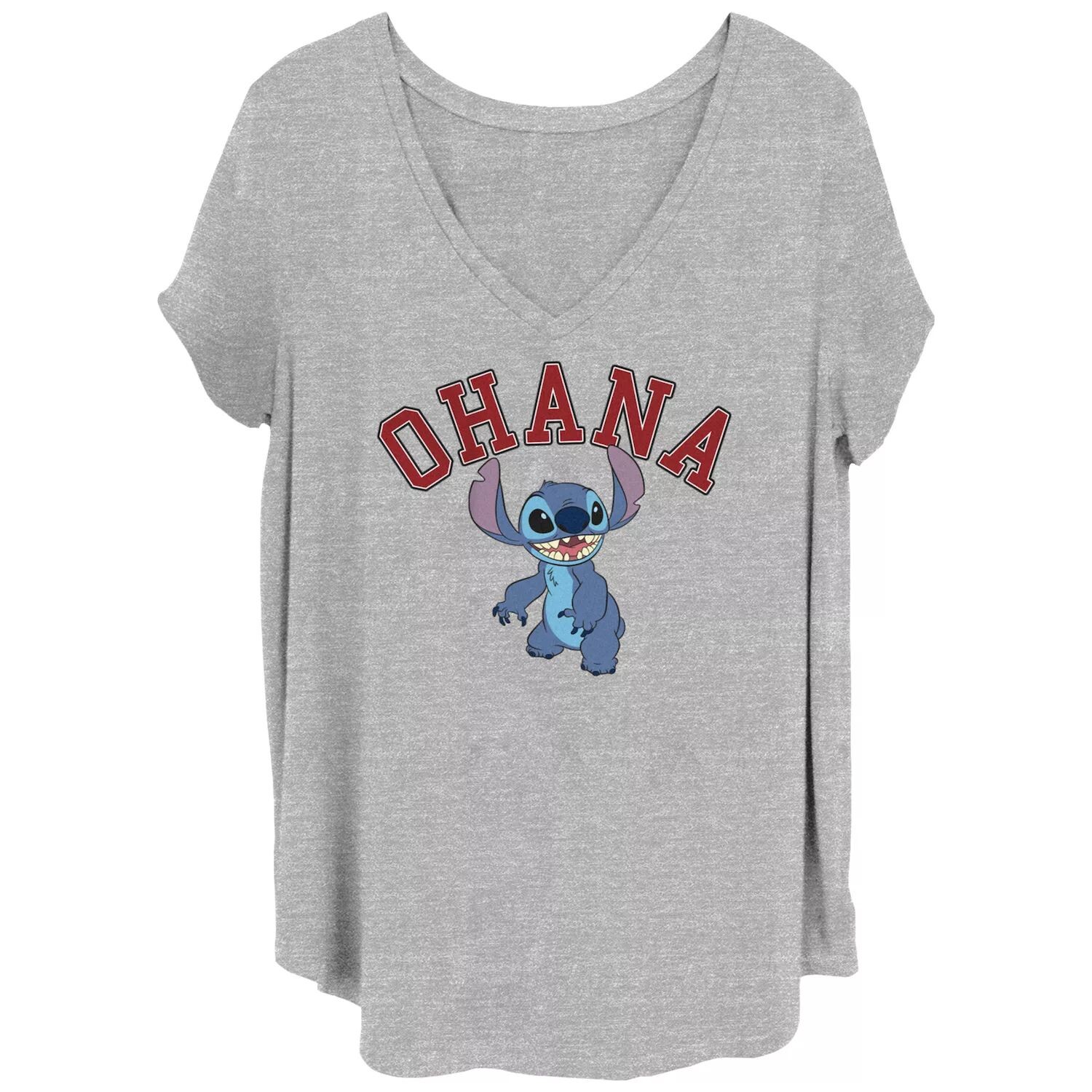 

Детская футболка больших размеров Happy Stitch Ohana Disney's Lilo & Stitch с рисунком Disney