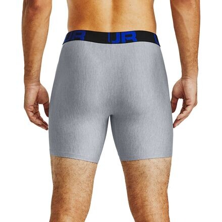 

Нижнее белье Tech 6in Boxerjock, 2 шт. мужское Under Armour, цвет Academy/Mod Gray Light Heather