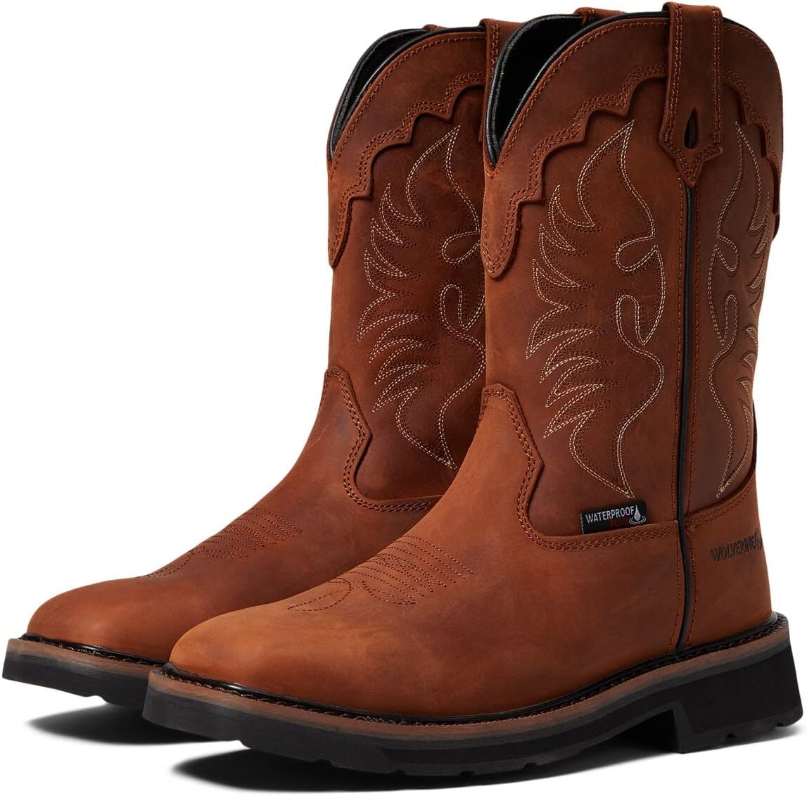 

Рабочая обувь Rancher Wellington Steel Toe Wolverine, черный