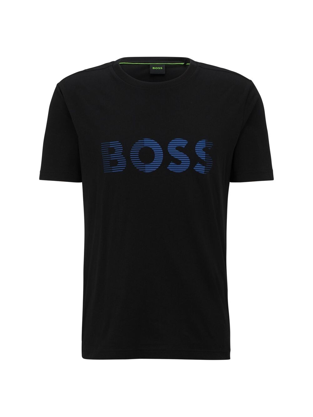 

Футболка из хлопкового джерси с логотипом BOSS, черный