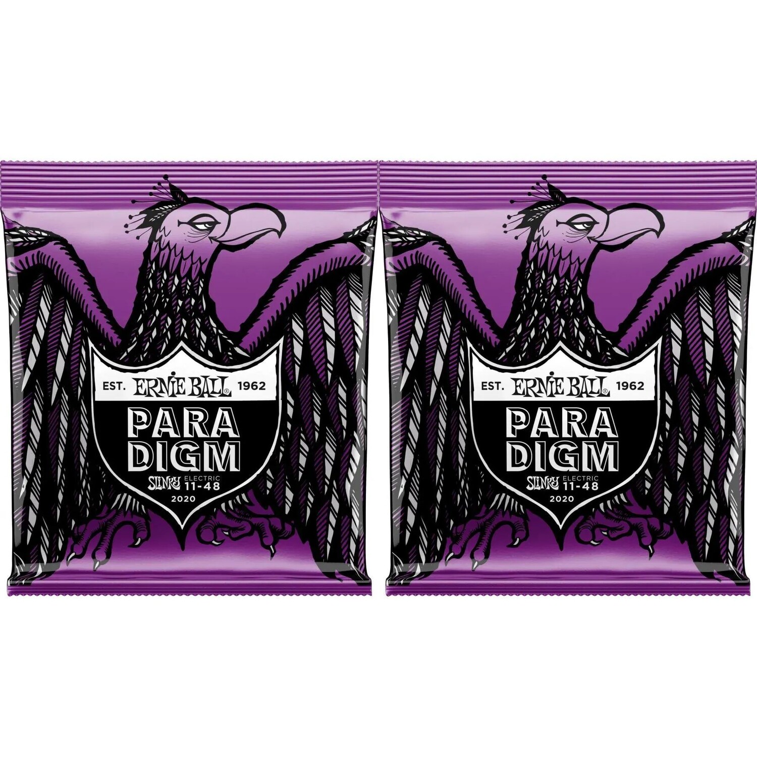 

Струны для электрогитары Ernie Ball 2020 Power Slinky Paradigm — .011-.048 (2 шт.)