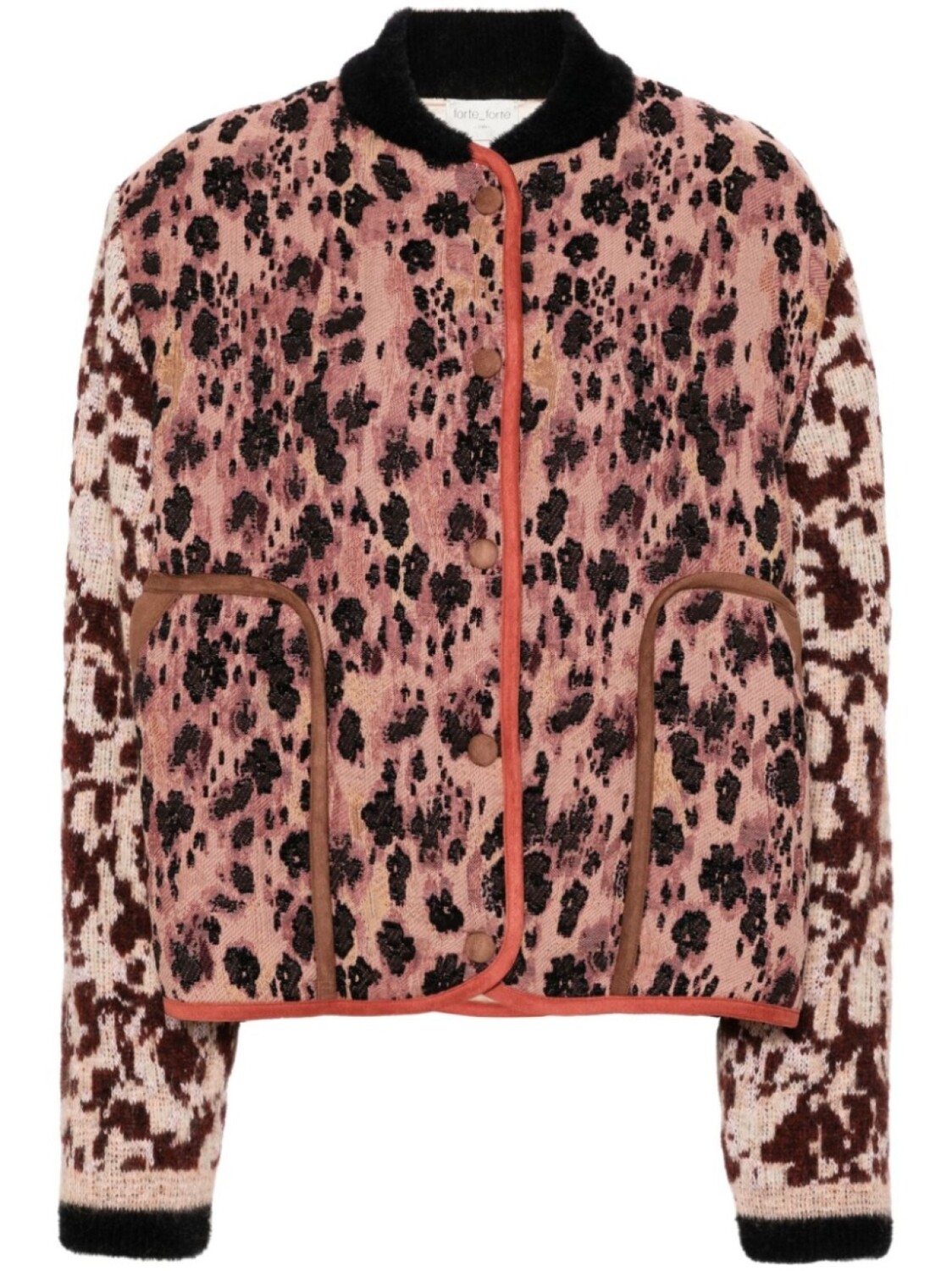 

Forte Forte жаккардовый кардиган Les fleurs, розовый