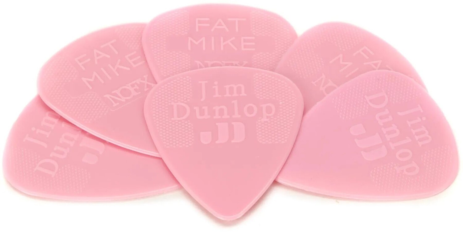 

Dunlop 44P060FM Fat Mike, нейлоновые стандартные медиаторы для гитары, диаметр 0,60 мм (6 шт. в упаковке)