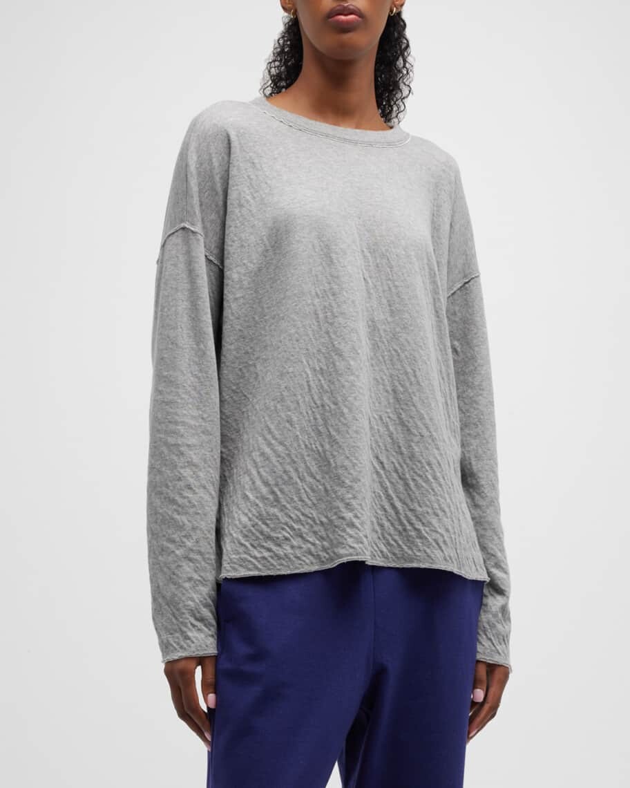 

Двухслойный топ с круглым вырезом и заниженными плечами Eileen Fisher