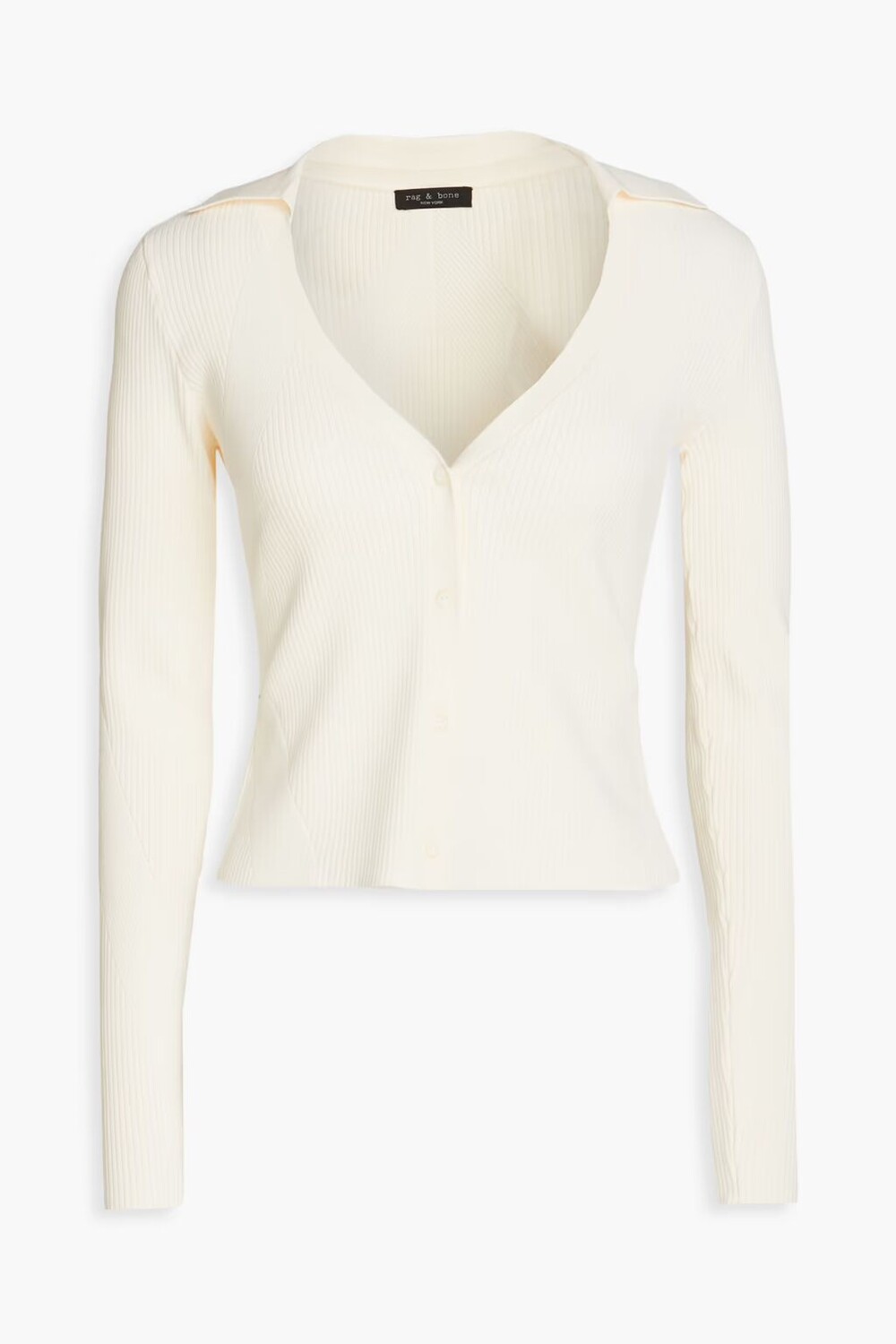 

Кардиган Asher в рубчик Rag & Bone, крем