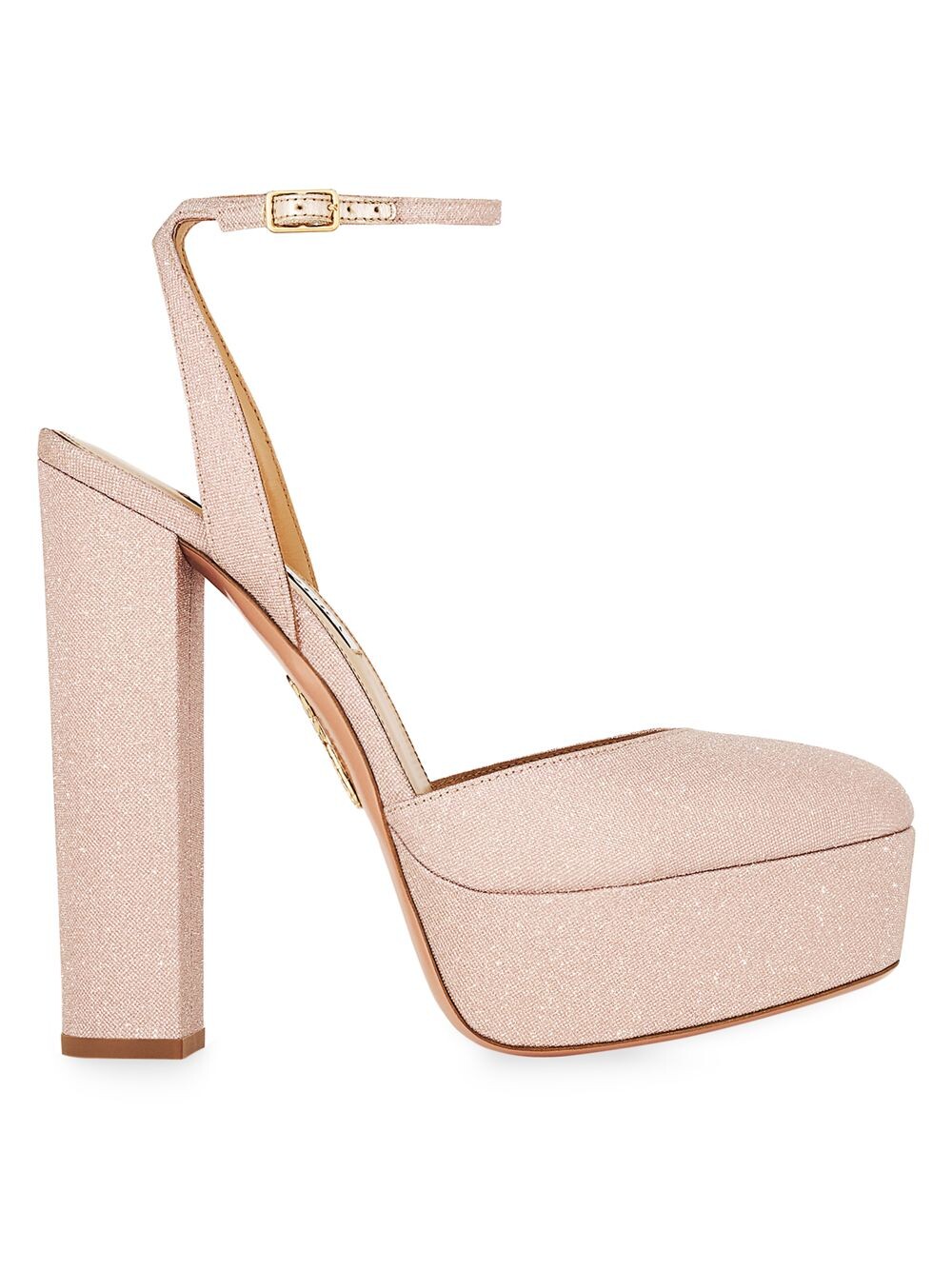 

Металлические туфли-лодочки So High Plateau 140MM Aquazzura, золотой, Желтый