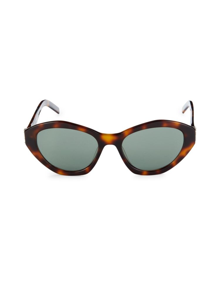 

Овальные солнцезащитные очки 54MM Saint Laurent, цвет Havana