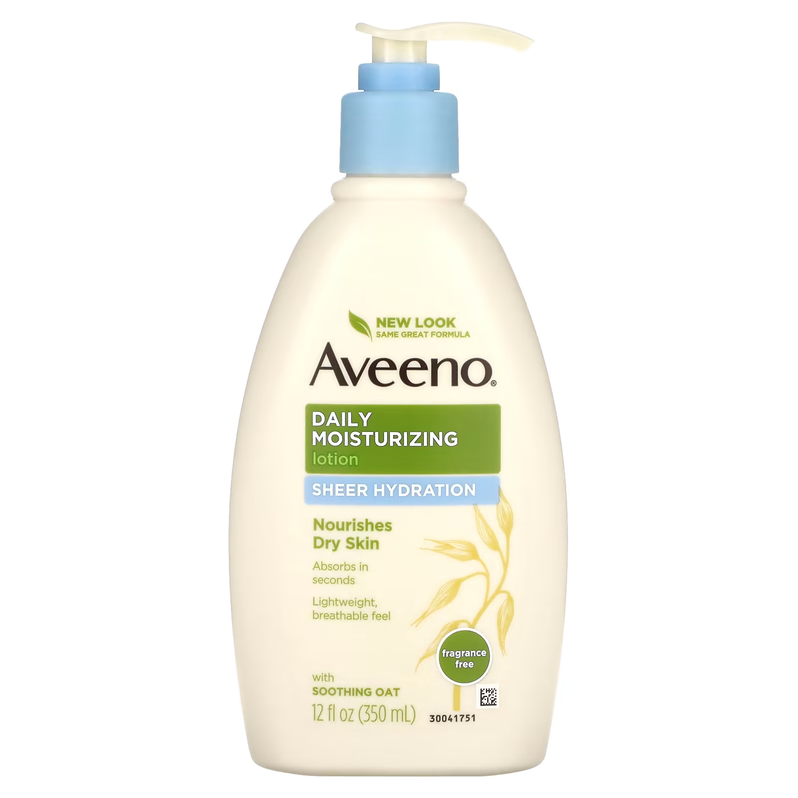 цена Aveeno Daily Moisturizing Lotion Sheer Hydration без ароматизатора, 12 жидких унций (350 мл)