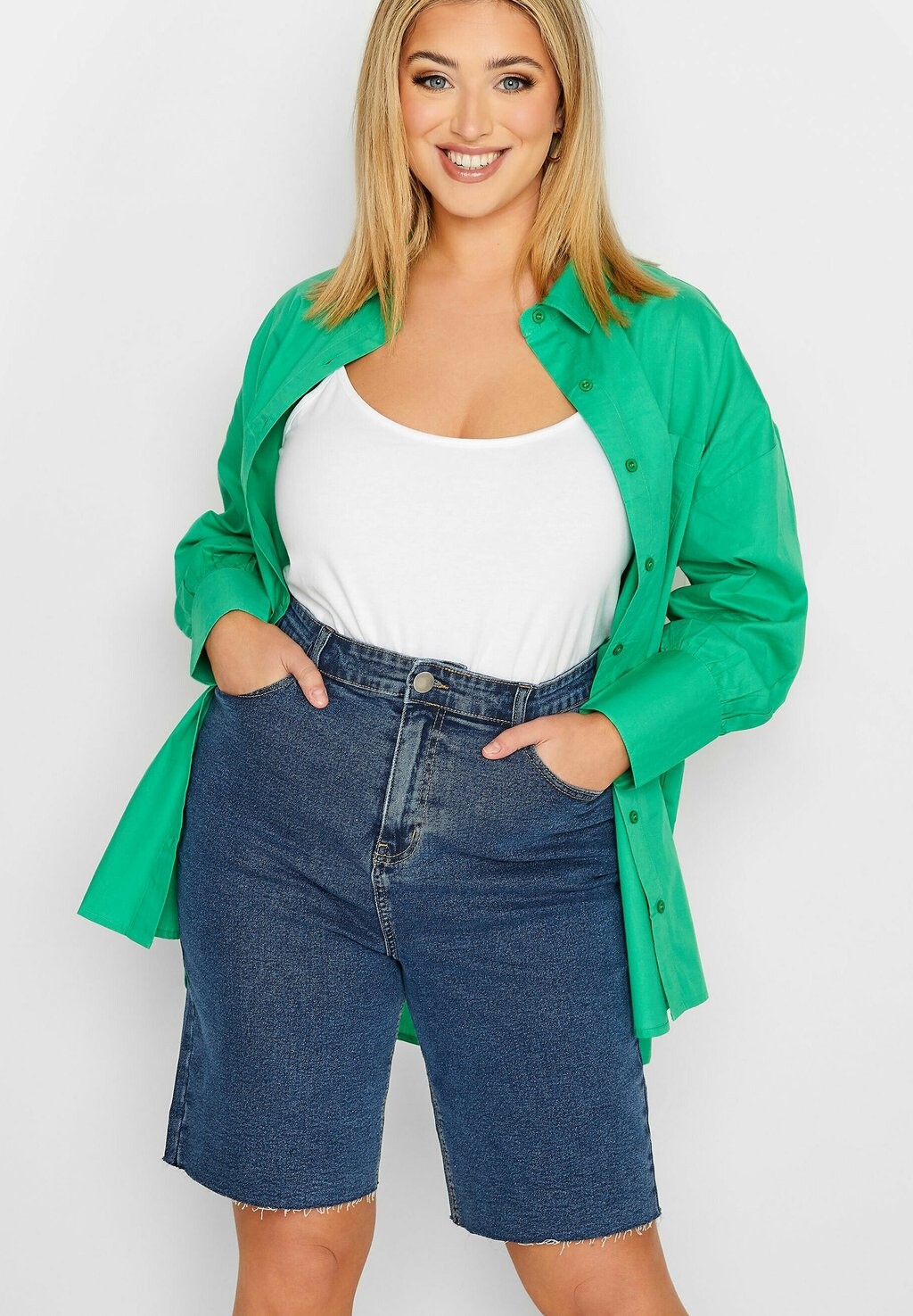 

Джинсовые шорты Yours Clothing, темно-синий