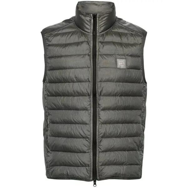 

Куртка compass-patch quilted musk gilet Stone Island, серый
