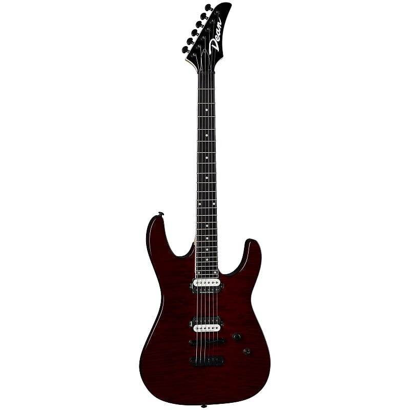 

Электрогитара Dean Modern 24 Select Flame Top Trans Cherry Electric Guitar, MD24 FM TCH