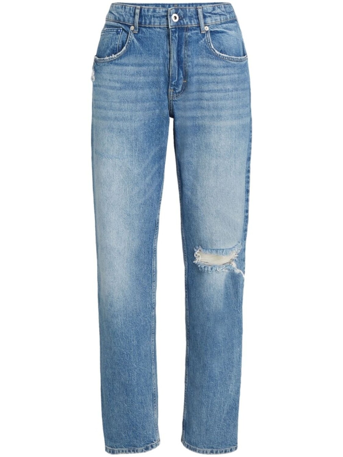 

Karl Lagerfeld Jeans прямые джинсы с нашивкой-логотипом, синий
