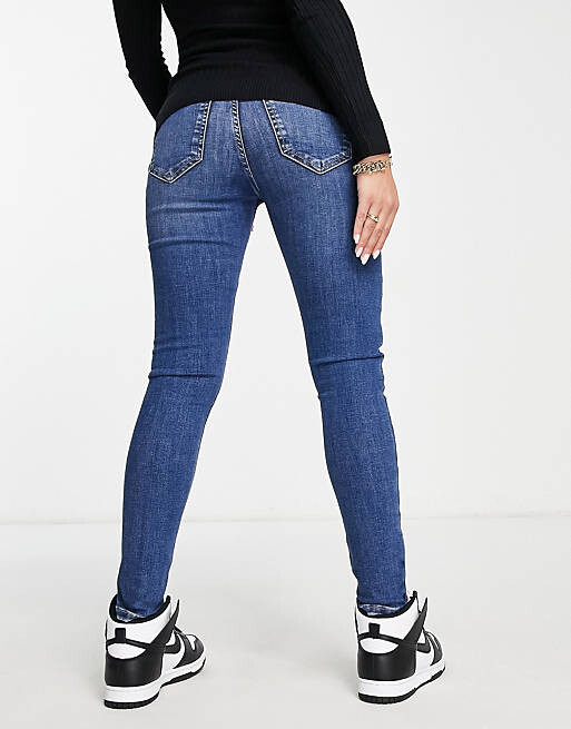 

Джинсы скинни River Island Maternity из денима среднего размера