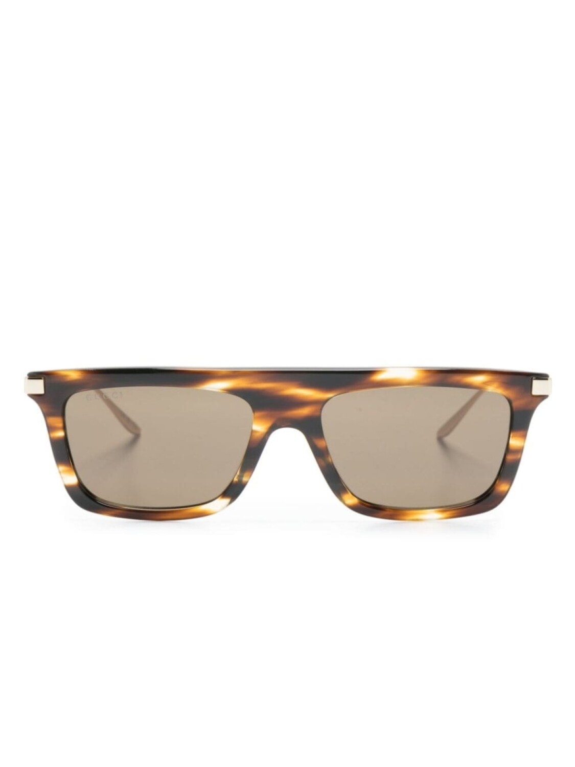 

Gucci Eyewear солнцезащитные очки с логотипом Interlocking G, коричневый