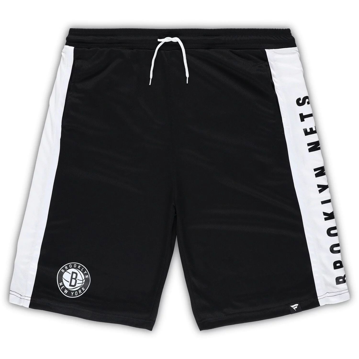 Мужские фирменные черные шорты Brooklyn Nets Big & Tall Referee Iconic в сетку Fanatics фото