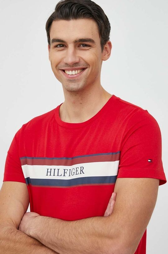 

Хлопковая футболка Tommy Hilfiger, красный