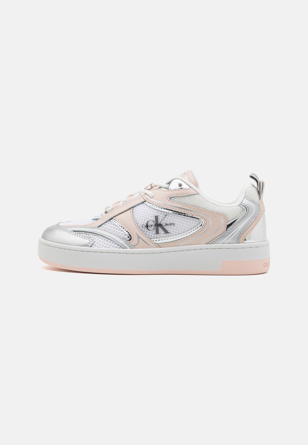 

Кроссовки низкие BASKET CUPSOLE Calvin Klein Jeans, цвет bright white/whisper pink/silver