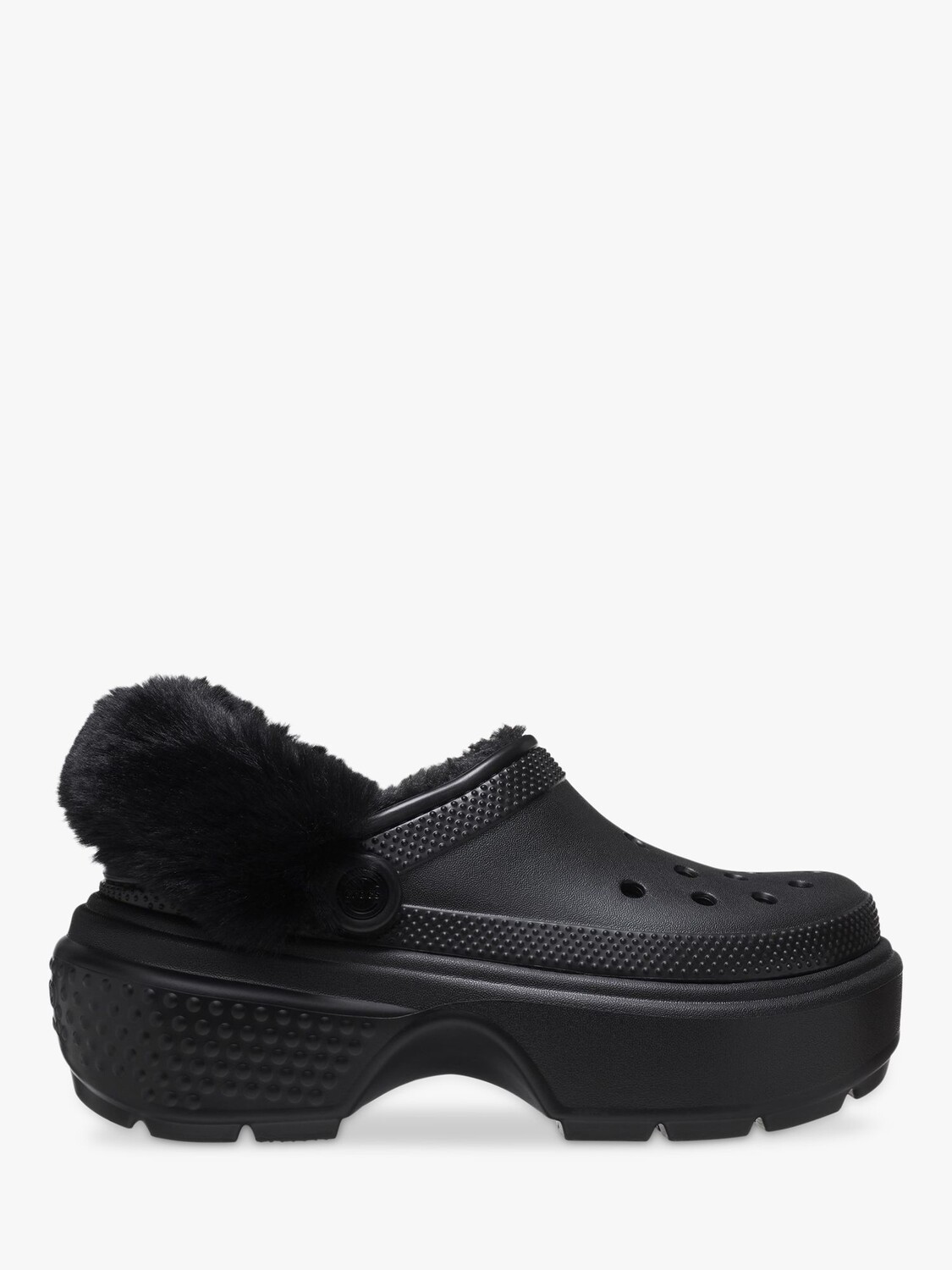 

Сабо Stomp с подкладкой из пуха Crocs, черный
