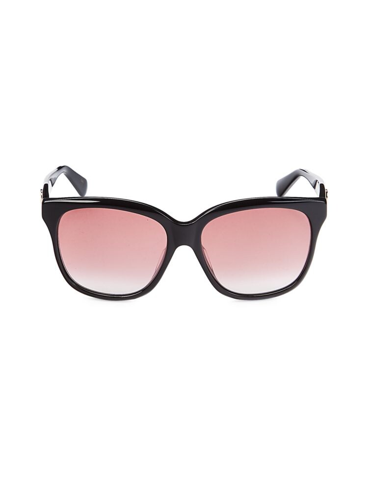 

Квадратные солнцезащитные очки 56MM Gucci, черный