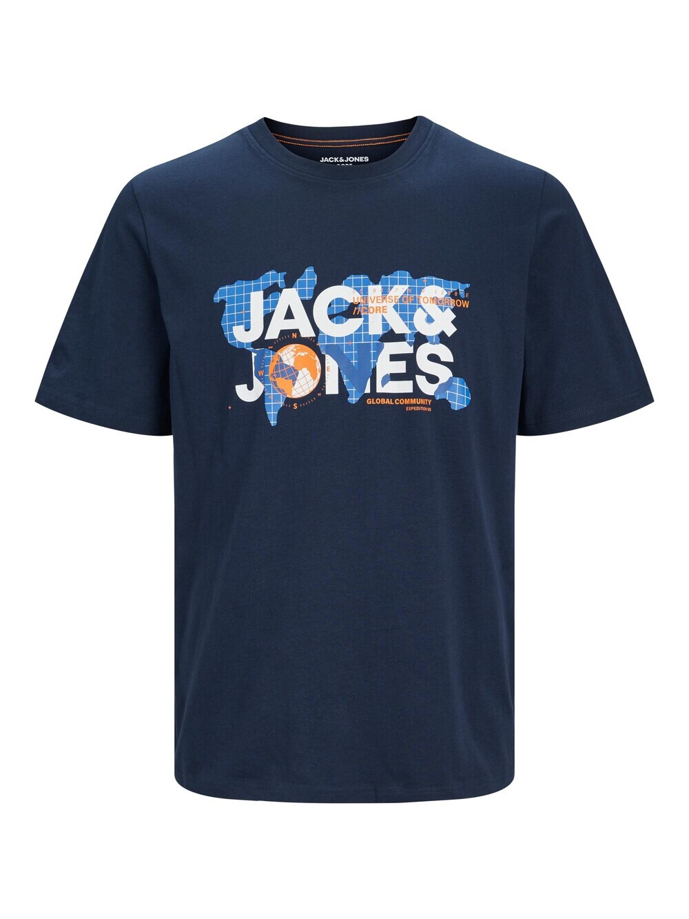 

Футболка JACK & JONES DUST, синий/темно-синий