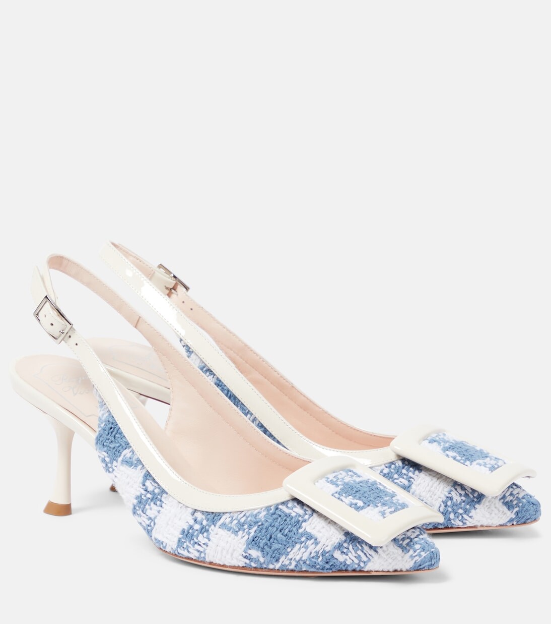 

Туфли viv in the city 65 с пяткой на пятке Roger Vivier, белый