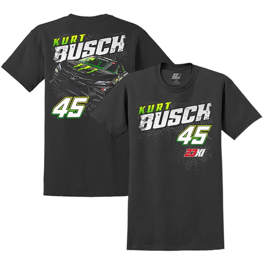 

Футболка с коротким рукавом 23XI Racing Kurt Busch, черный