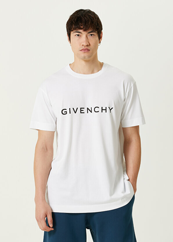 

Белая футболка с логотипом Givenchy, Белый