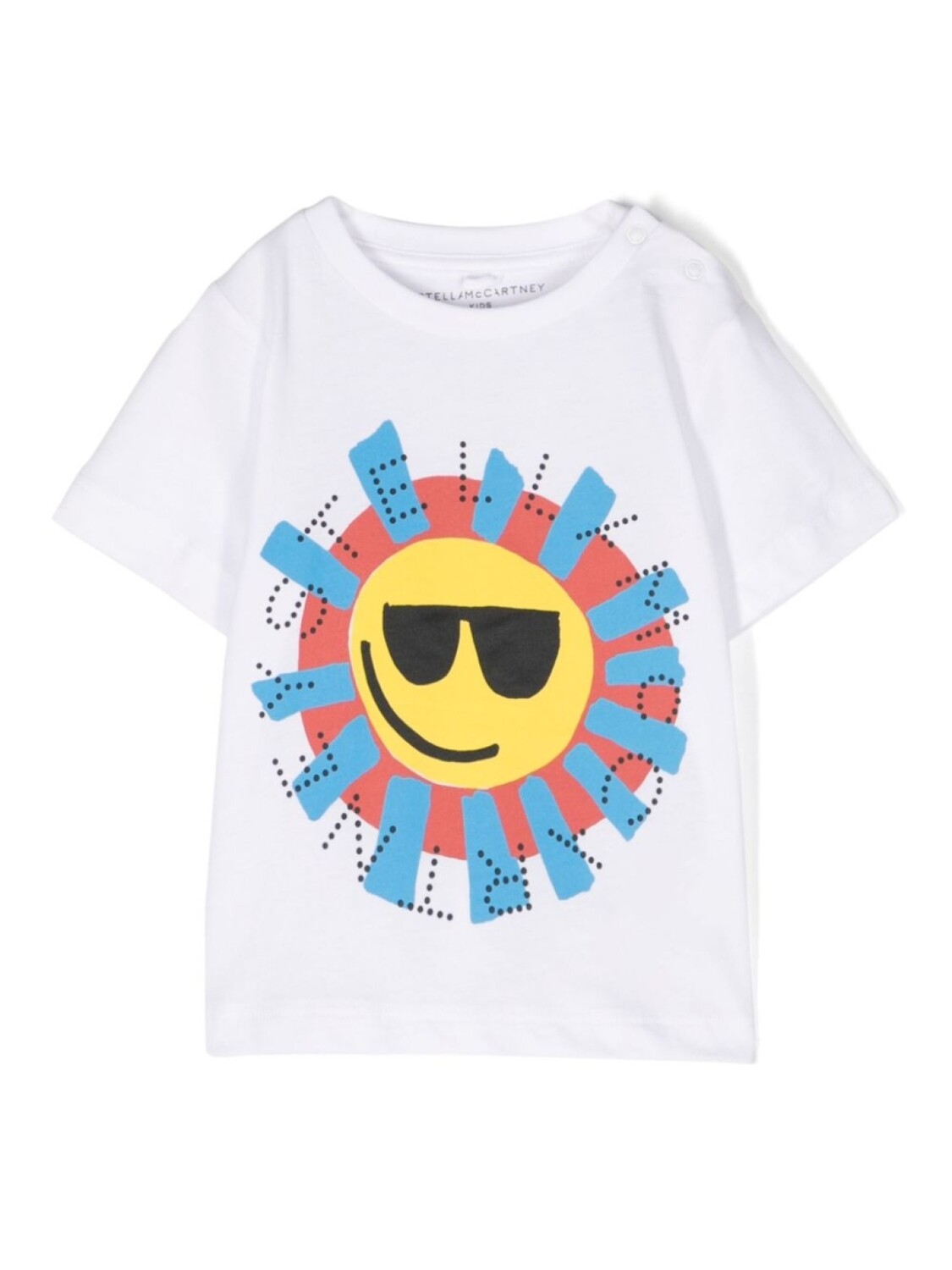 

Stella McCartney Kids футболка с принтом Sun, белый