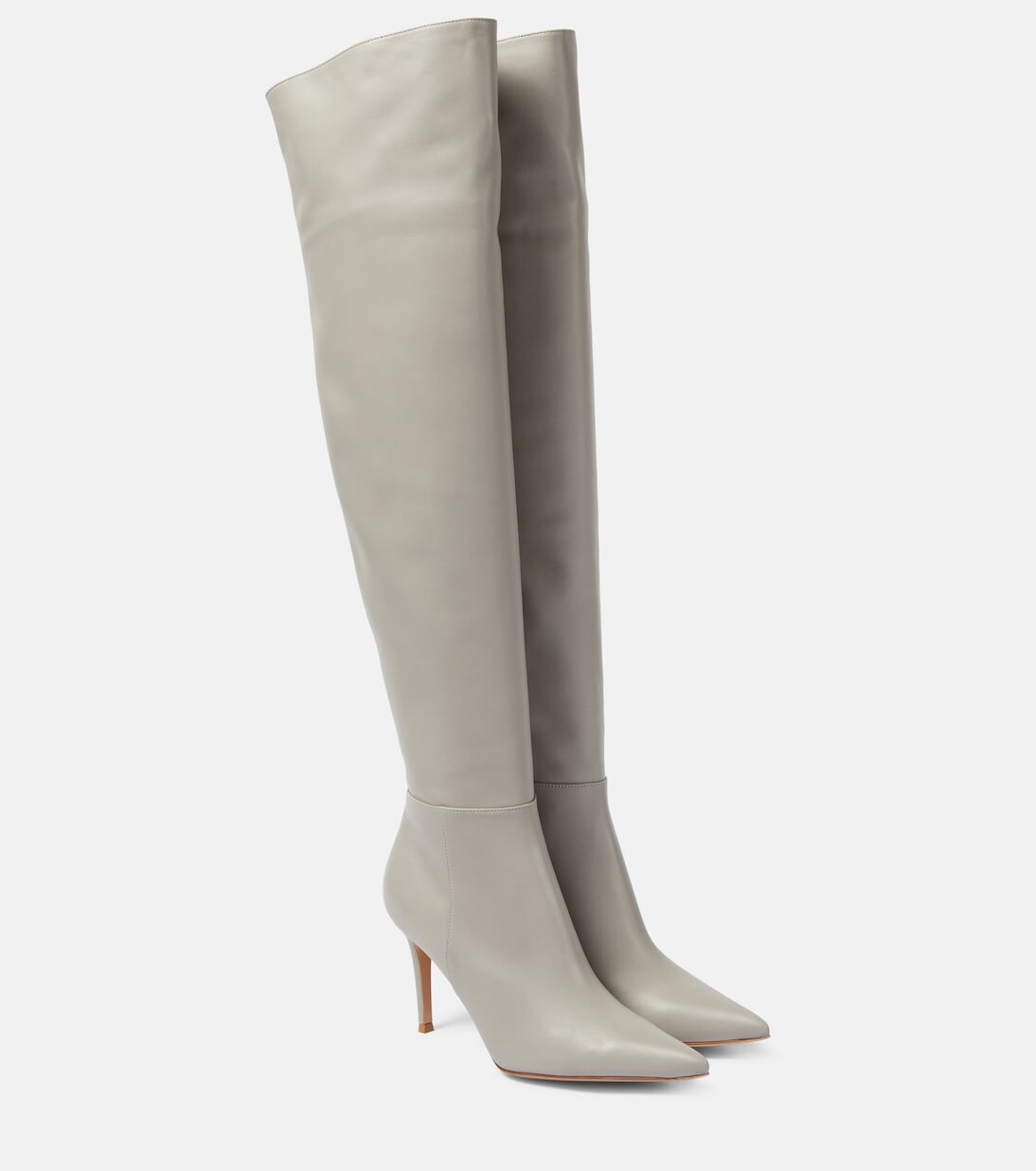 

Кожаные ботфорты jules Gianvito Rossi, черный