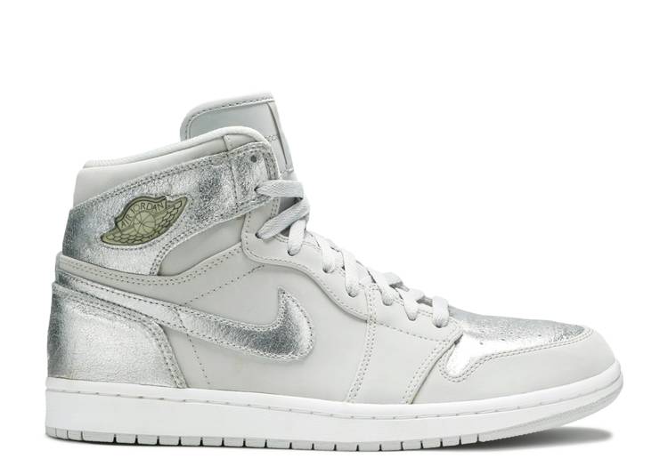 

Кроссовки AIR JORDAN 1 RETRO HI SILVER '25TH ANNIVERSARY', серый