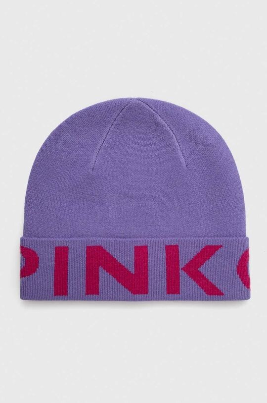 

Шерстяная шапка Pinko, фиолетовый