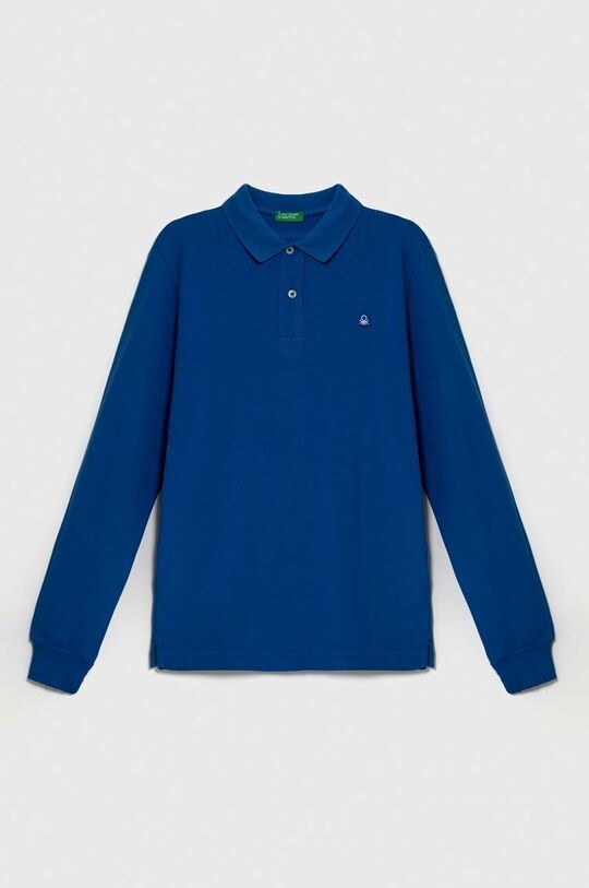 

Детская хлопковая футболка с длинными рукавами United Colors of Benetton, синий