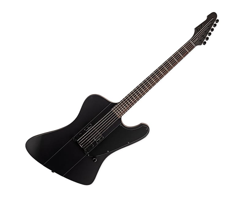 цена Электрогитара ESP LTD Phoenix Black Metal Electric Guitar - Black Satin