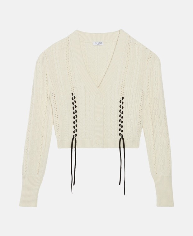 

Шерстяной кардиган Claudie Pierlot, экрю
