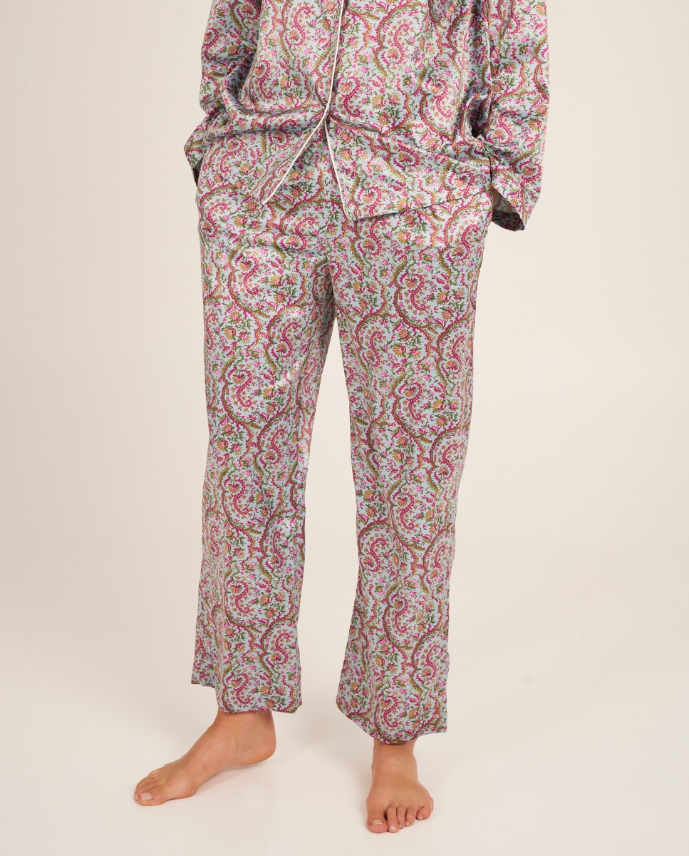 Женские пижамные брюки с принтом и рюшами на щиколотках Bohodot, мультиколор